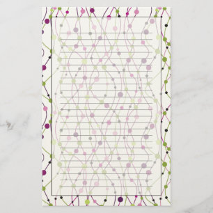 Multicolored puntachtergrond briefpapier