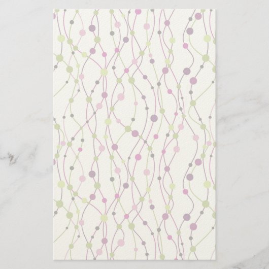 Multicolored puntachtergrond briefpapier (Voorkant)