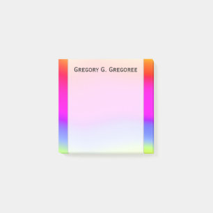 Multicolored regenboogachtige patronen; aangepaste post-it® notes