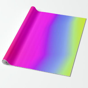 Multicolored regenboogachtige patronen cadeaupapier