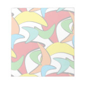 Multicolored Retro Boomerang Pattern Notitieblok (Voorkant)