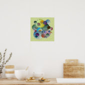 Multicolored Round Shapes-cirkels Poster (Keuken)