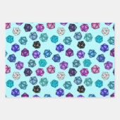 Multicolored RPG D20-desktop Inpakpapier Vel (Voorkant 3)
