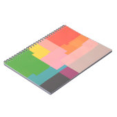 Multicolored Square Pattern Notitieboek (Linkerzijde)