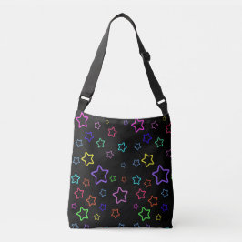 Multicolored Starry Night Crossbody Tas