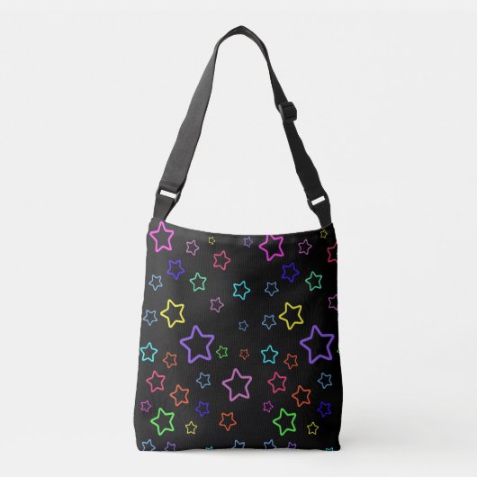 Multicolored Starry Night Crossbody Tas (Voorkant)
