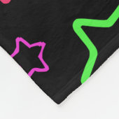 Multicolored Starry Night Fleece Deken (Hoek)