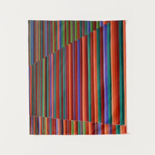 Multicolored striped illustratie wandkleed (Voorkant)