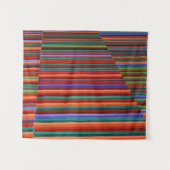 Multicolored striped illustratie wandkleed (Voorkant (horizontaal))