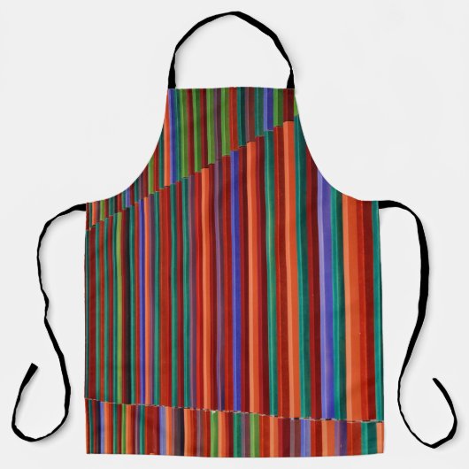 Multicolored striped illustration schort (Voorkant)