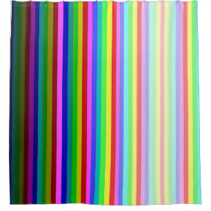 Multicolored Stripey Shower Curtain Douchegordijn