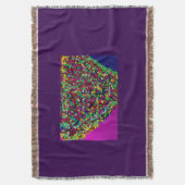 Multicolored Tree Between Worlds Deken (Voorkant Verticaal)