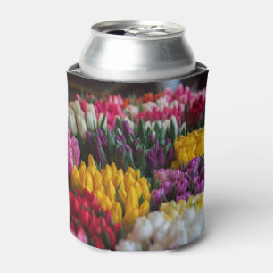 Multicolored tulpen blikjeskoeler