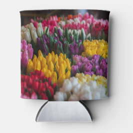 Multicolored tulpen blikjeskoeler