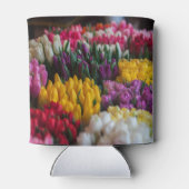 Multicolored tulpen blikjeskoeler (Achterkant)