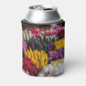Multicolored tulpen blikjeskoeler (Blikje Achterkant)