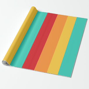 Multicolored verticale strepen cadeaupapier