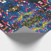 Multicolored vierkantjes in Psychedelische patrone Cadeaupapier (Hoek)