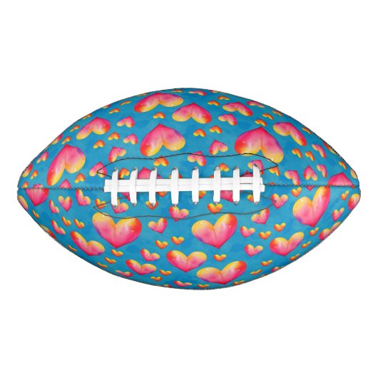 Multicolored Waterverf harten Football (Voorkant)