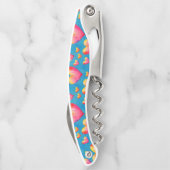 Multicolored Waterverf Harten Kurkentrekker (Achterkant)