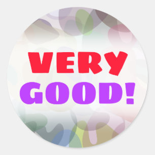 Multicolored Waterverf Kijk Blob Patroonsticker Ronde Sticker