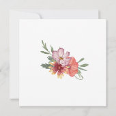 Multicolored Waterverf Meadow Wildflower Boho Save The Date (Achterkant)