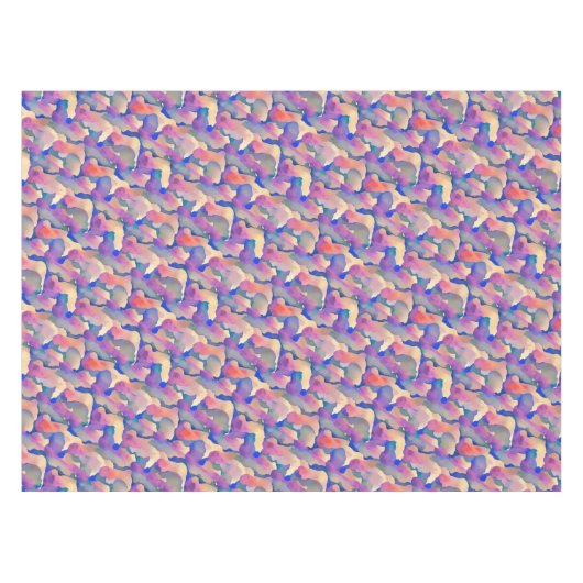 Multicolored Waterverf Pattern - Tablecloth Tafelkleed (Voorkant (Horizontaal))