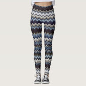 Multicolored Wavy Pattern Leggings (Voorkant)