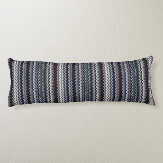 Multicolored Wavy Pattern Lichaamskussen (Achterkant)