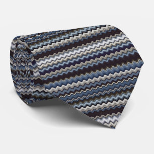 Multicolored Wavy Pattern Stropdas