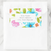 Multicolorful Waterverf Bouquet Labels (Tas)