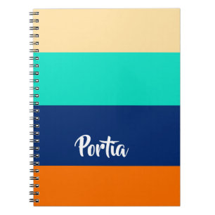 Multicolorlijnen gevlochten notitieboek