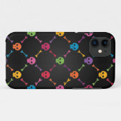 Multicolorpatroon met schedels Case-Mate iPhone case (Achterkant (horizontaal))