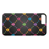 Multicolorpatroon met schedels Case-Mate iPhone case (Achterkant (Horizontaal))