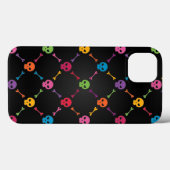 Multicolorpatroon met schedels Case-Mate iPhone case (Achterkant (horizontaal))