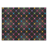 Multicolorpatroon met schedels tafelkleed (Voorkant (Horizontaal))