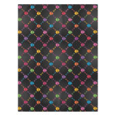 Multicolorpatroon met schedels tafelkleed (Voorkant)