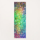 Multicolors Faux Glitter Yogamat (Voorkant)