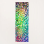 Multicolors Faux Glitter Yogamat (Achterkant)
