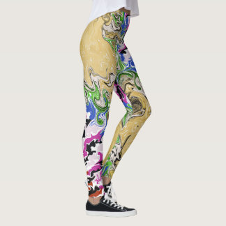 Multicolors vloeien leggings