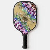 Multicolors vloeien pickleball paddle (Achterkant)