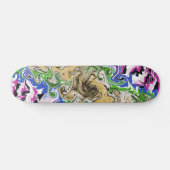 Multicolors vloeien skateboard (Horizontaal)