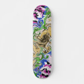 Multicolors vloeien skateboard (Voorkant)