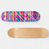Multicolorstroken Skateboard (Horizontaal)