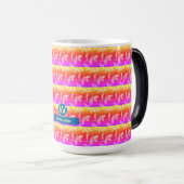 Multicolour blad ontwerp magische mok (Voorkant rechts)