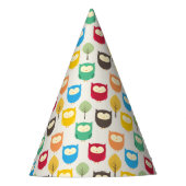 Multicolour Cartoon Uil Party Pet Feesthoedjes (Voorkant)