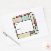 Multicolour Glas in lood Gift Label Stickers (Envelop)