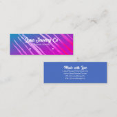 Multicolour Metallic Stripe Sieraden Visitekaartje (Voorkant / Achterkant)