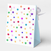 Multicolour Polka Dots Dank u Bedankdoosjes (Achterkant)