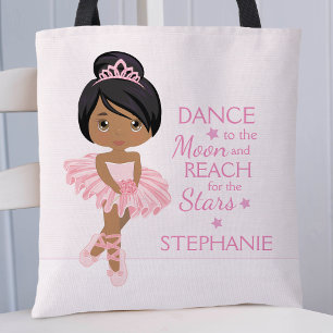 Multicultural Ballerina Personalized Draagtas